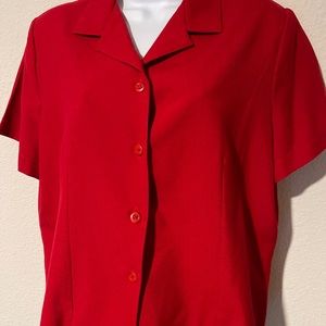 Short sleeve Shirt Blouse Briggs Padded Shoulders